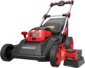 PowerSmart 26-Inch Self-Propelled Lawn Mower, 80V Lithium-Ion Dual-Force Cutting Cordless Lawn Mower with 6.0Ah Battery & Charger PS76826SRB