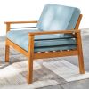 Gloucester Contemporary Patio Wood Sofa Club Chair