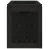 Patio Storage Box Black 21.9"x16.9"x20.9" Polypropylene