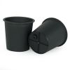 6.3" Round Nursery Plant Pot - Garden Plastic Pots with Drainage (5-Pack)