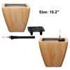 2-Pack Smart Self-watering Planter Pot for Indoor and Outdoor - Light Wood - Square Cone