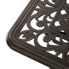 59in Desktop Mosaic Garden Cast Aluminum Table Bronze (WITHOUT CHAIRS)