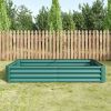 Raised Garden Bed Outdoor, 6×3×1ft , Metal Raised Rectangle Planter Beds for Plants, Vegetables, and Flowers - Green