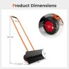 Garden Tools Snow Shovel with Wheels and Adjustable Handle