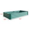 Raised Garden Bed Outdoor, 6×3×1ft , Metal Raised Rectangle Planter Beds for Plants, Vegetables, and Flowers - Green