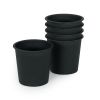 6.3" Round Nursery Plant Pot - Garden Plastic Pots with Drainage (5-Pack)