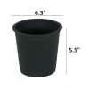 6.3" Round Nursery Plant Pot - Garden Plastic Pots with Drainage (5-Pack)