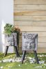 11" x 13" x 22" Greek God Statue Planter with Legs