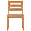 Patio Chairs 8 pcs Solid Wood Teak