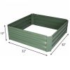 Raised Garden Bed Steel Planter Box Galvanized Anti-Rust Coating Planting Vegetables Herbs and Flowers for Outdoor