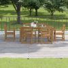 70.86inch Dining Table,HIPS Patio Rectangular Dining Table for 4-6 Persons, Ideal for Outdoors and Indoors Teak