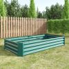 Raised Garden Bed Outdoor, 6×3×1ft , Metal Raised Rectangle Planter Beds for Plants, Vegetables, and Flowers - Green