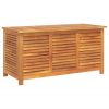 Garden Storage Box with Louver 44.5"x19.7"x22" Solid Wood Acacia