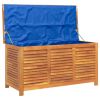 Garden Storage Box with Louver 44.5"x19.7"x22" Solid Wood Acacia