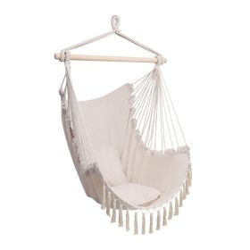 Outdoor Leisure Courtyard Hanging Chairs (Color: Beige)