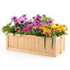 Backyard Wooden Planter Box Folding Raised Garden Plant Container