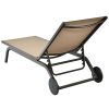 6-Position Adjustable Fabric Outdoor Patio Recliner Chair