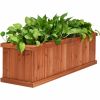 Wooden Decorative Planter Box for Garden Yard and Window