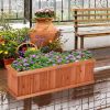 Wooden Decorative Planter Box for Garden Yard and Window