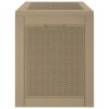 Patio Storage Box Light Brown 21.9"x16.9"x20.9" Polypropylene