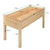 Wooden Raised Vegetable Garden Bed Elevated Grow Vegetable Planter