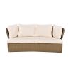 Customizable Outdoor Patio Furniture Set, Wicker Furniture Sofa Set with Thick Cushions, Suitable for Backyard, Porch.