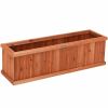 Wooden Decorative Planter Box for Garden Yard and Window