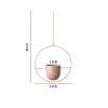 Metal Flower Pot Hanging Plant Holder Indoor Outdoor Home Decoration