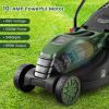 10 AMP 13 Inch Electric Corded Lawn Mower with Collection Box