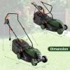 10 AMP 13 Inch Electric Corded Lawn Mower with Collection Box